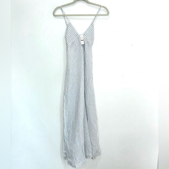 NWT J. Crew Cross-back beach dress in striped linen-cotton blend - Picture 7 of 10